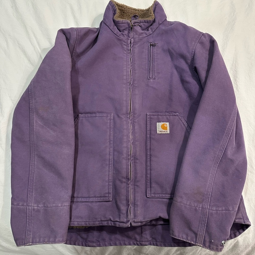 Vintage Carhartt Purple Zip Up Jacket